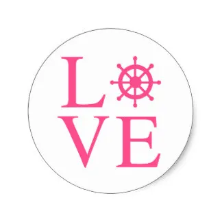 Розовый и белый морской Классический круглый стикер 3 8 м | Дом сад