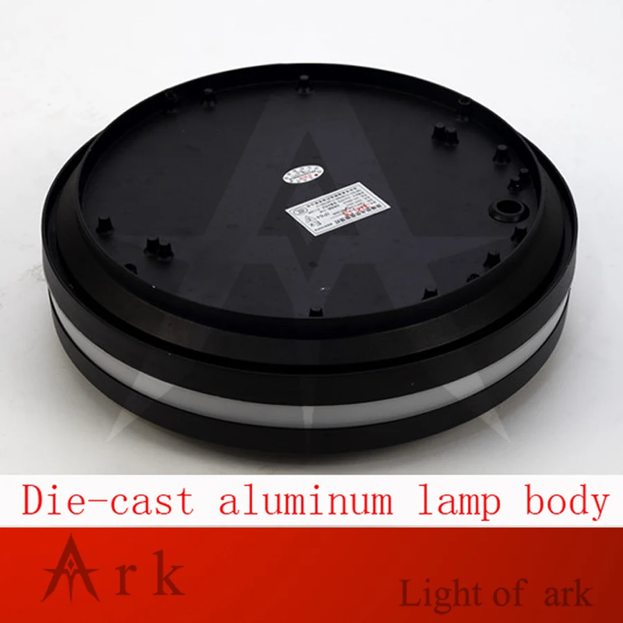 Современный потолочный светодиодный светильник диаметром 30 см с алюминиевым