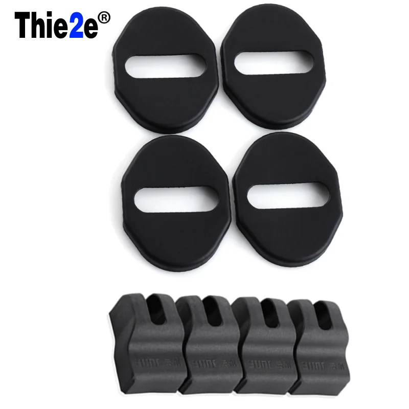 Стайлинг автомобиля отделка дверного замка чехлы для защита от дверных пробок