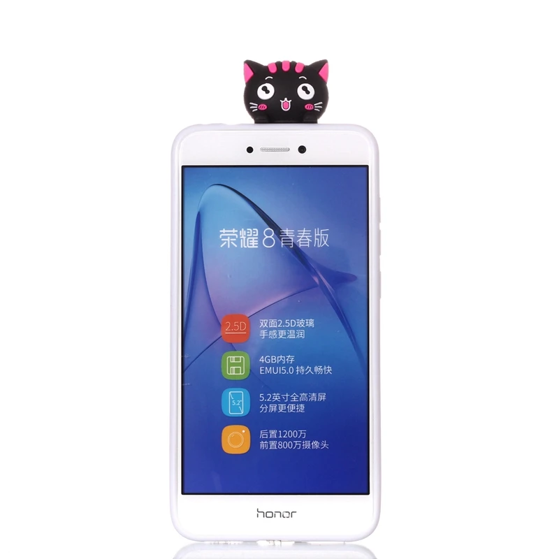 Чехол для Huawei P8 Lite 2017 чехол 3D мультяшная игрушка Сова панда Единорог кошка Мягкая