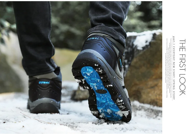 Новая тенденция Для мужчин зимний туризм Обувь тактика Zapatos Мужские ботинки открытый тренер Водонепроницаемый Охота туризма тенденция Спортивная обувь треккинг