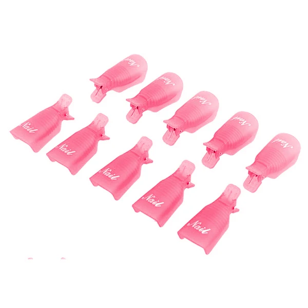 10 шт./лот маникюрный колпачок клип инструменты пластиковый акриловый дизайн