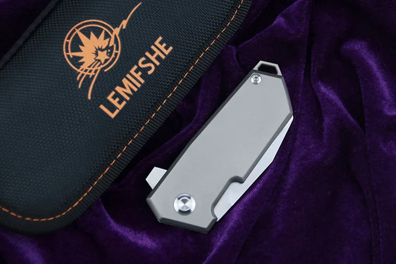 LEMIFSHE NF01 складной нож D2 лезвие титановый подшипник ручка Открытый охотничий походный карманный нож edc инструменты