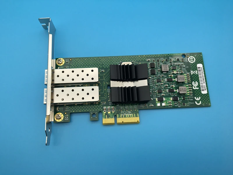 82576 гигабитная Двухпортовая волоконно оптическая сетевая карта 2SFP поддерживает