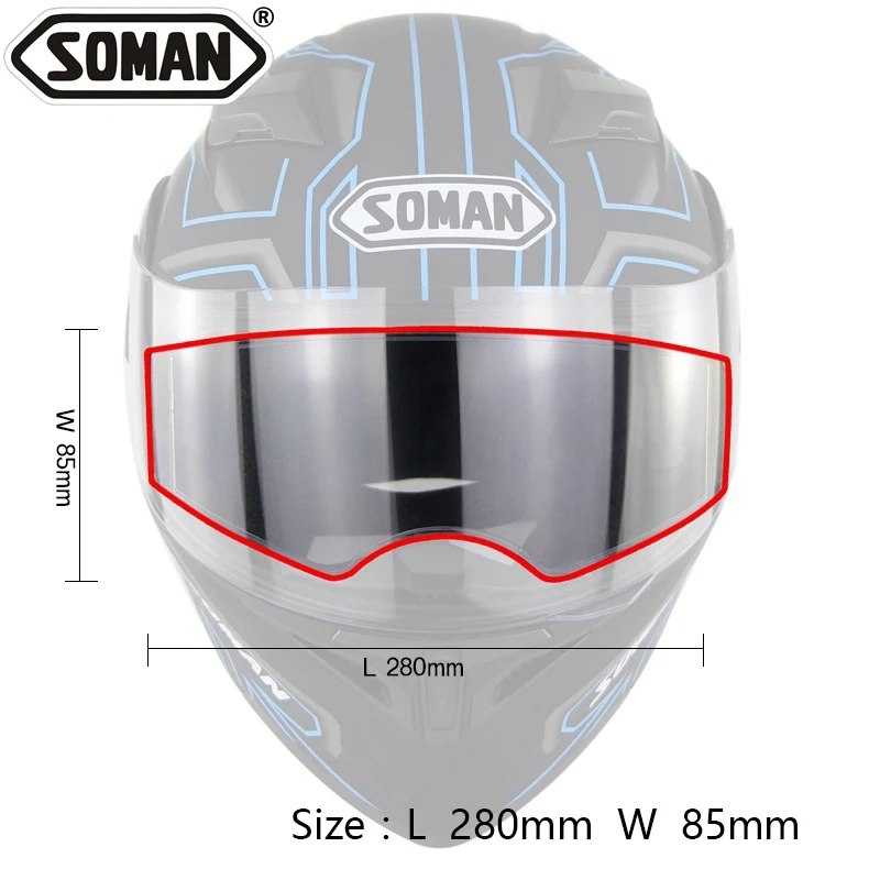 Мотоциклетная противотуманная наклейка устойчивая пленка для универсальных
