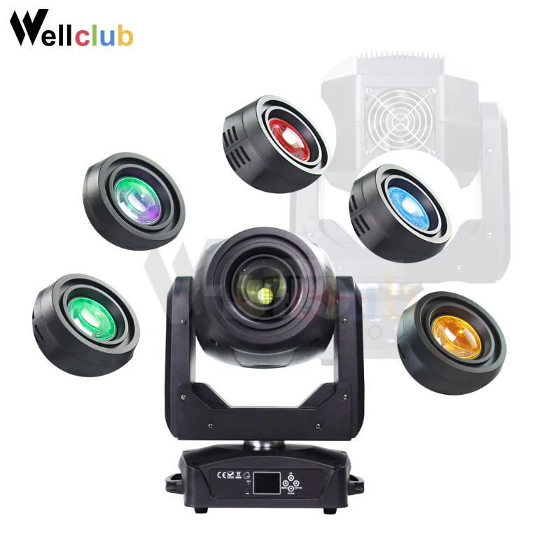 2 шт. светильник с движущейся головкой Светодиодный точечный 3 в 1 сценический