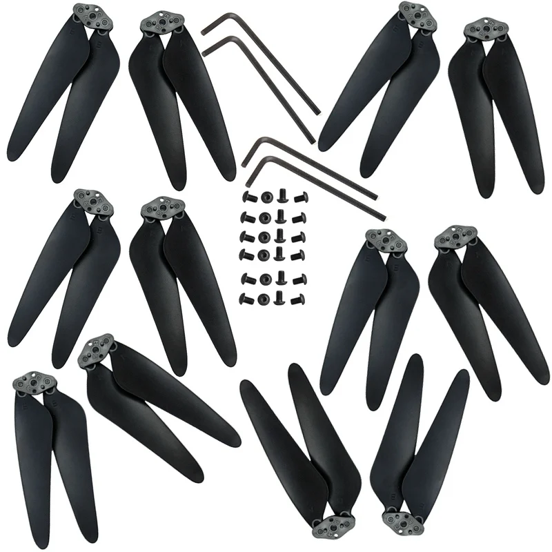 12pcs Blades Запасные части Лопасти пропеллера корпус камеры пульт дистанционного управления для SJR/C F11 SJRC F11 RC Квадрокоптер Дрон аксессуары F11Pro - Цвет: 12pcs Blades