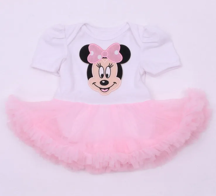 Детское платье с аппликацией в виде короны на 1 й день рождения|romper clothing|newborn baby girl