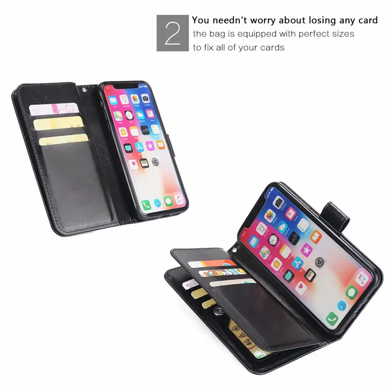 Чехол с откидной крышкой для samsung Galaxy S10 S10e S9 S8 S7 S6 A70 A50 A40 A30 A20 A10 A9 A7 A8 A6 Note 9 8 J6 J4 Plus кошелек Чехол кожаный чехол