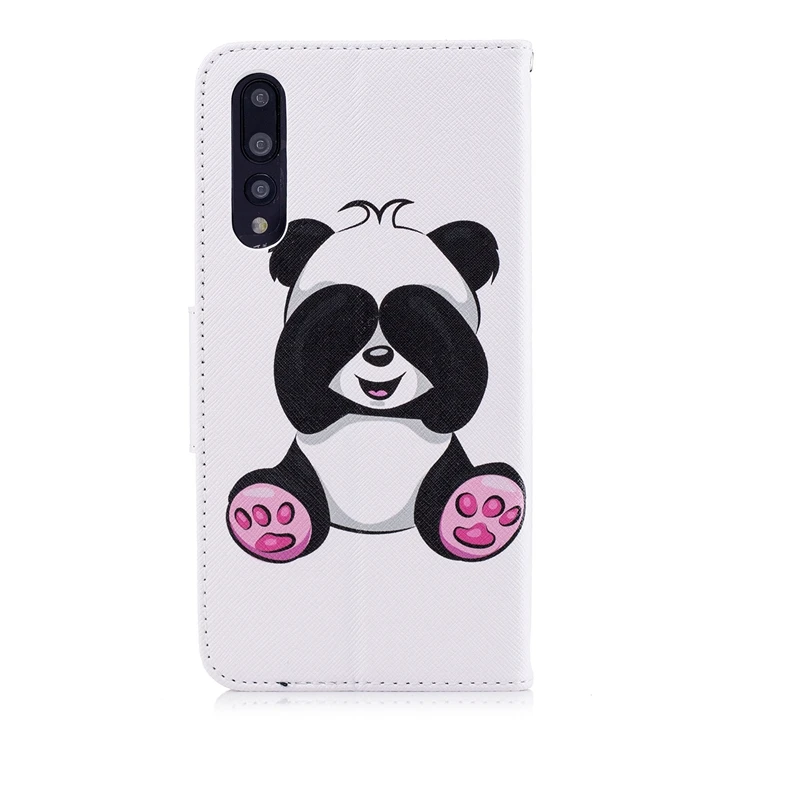 Чехол Etui для Huawei P20 Pro Роскошный кожаный бумажник с пандой откидной Huwawei P20Pro Capinha