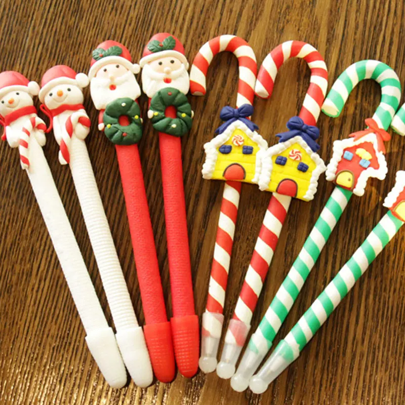 Рождественское украшение для дома костыли шариковая ручка с рождественским