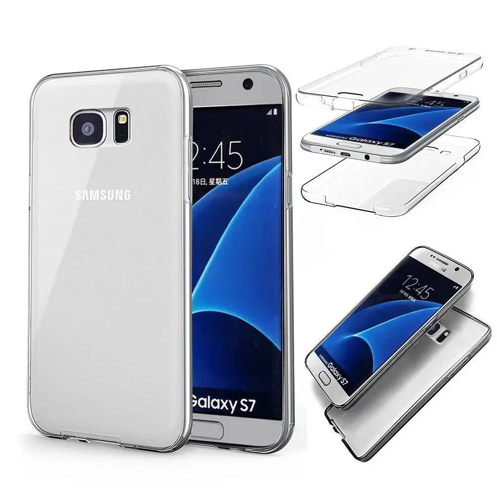 Shockproof TPU 360 Case for Samsung Galaxy S5 S6 S7 edge S8 S9 S10 Plus S10e Note 3 4 5 8 9 J3 J5 J7 2016 2017 Prime 2 Neo Cover |