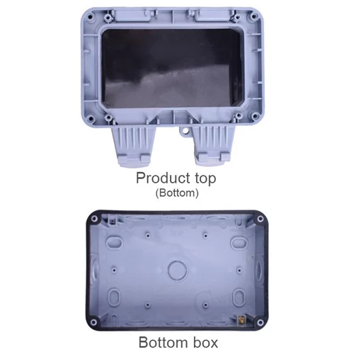 Only Box Coswall IP66 Всепогодная Водонепроницаемая наружная коробка настенная розетка 13А двойная универсальная/Великобритания Коммутируемая Розетка с usb зарядным портом - Тип: Only Box