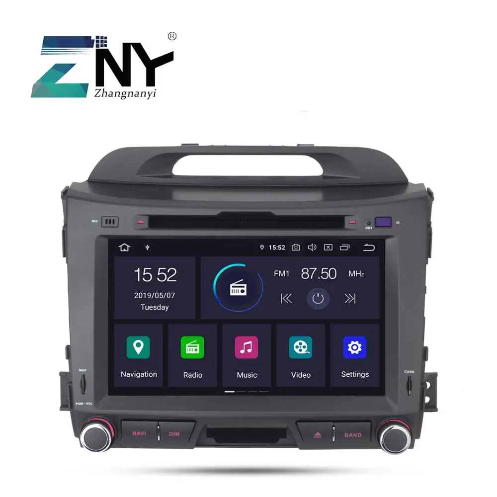 Android 9 0 автомобильный Радио dvd плеер 2 Din для Kia Sportage 2009 2015 8 &quotIPS Мультимедиа GPS