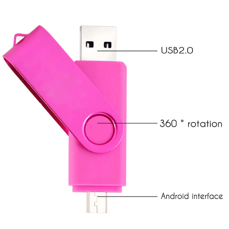 2018 Новый Usb OTG USB флэш-накопитель 8 ГБ 16 32 64 Гб 128 Флэшка высокоскоростная