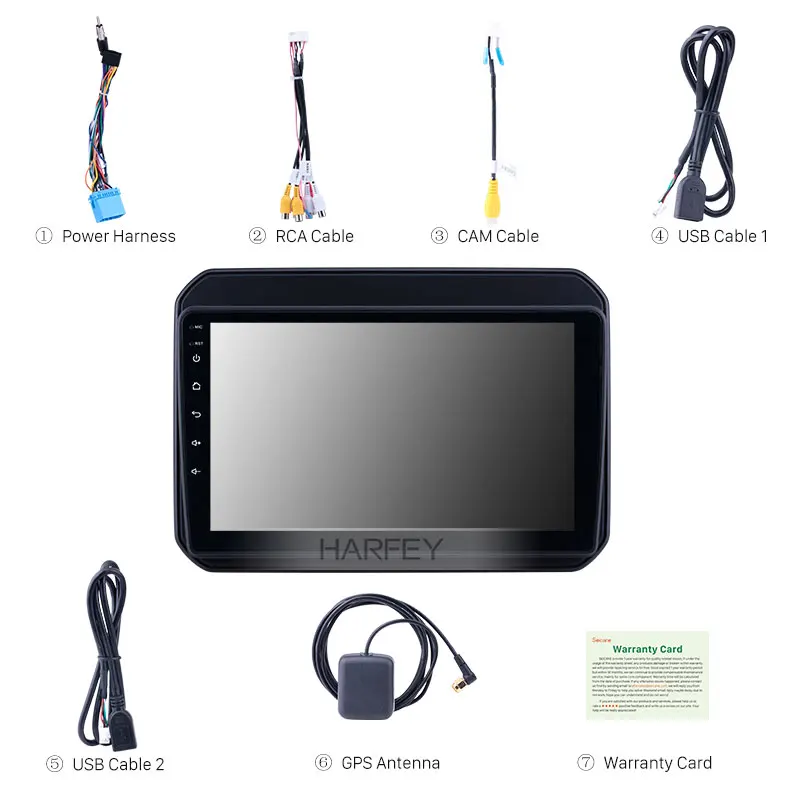 Harfey 9 &quotAndroid 8 1 GPS автомобильное радио для Suzuki IGNIS 2016-2018 с Bluetooth USB WIFI AUX поддержка