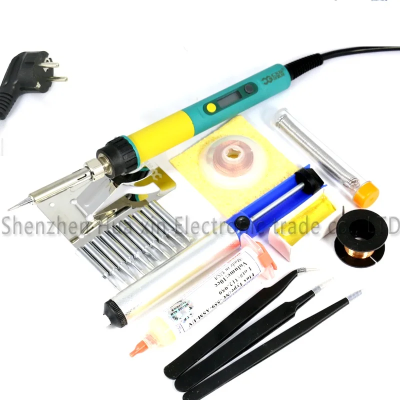 

936d New Upgrade CXG 936d+ LCD Adjustable temperature Digital Electric Soldering iron set Electronic welding repair tools kit