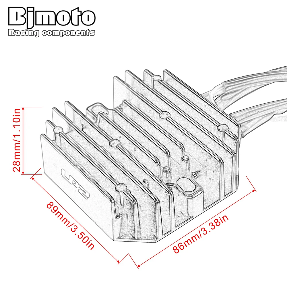 

BJMOTO For RC 390 2015-2018 Motorcycle Voltage Regulator Rectifier 90511034000