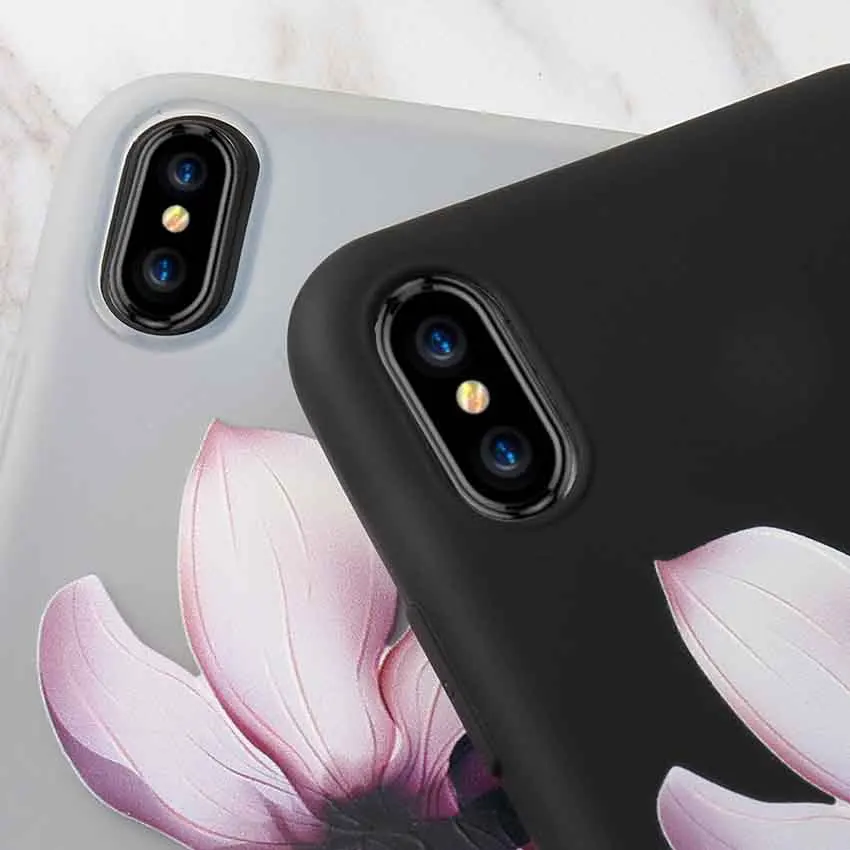3D рельефный чехол для телефона с цветком лотоса Vivo X21 Ud Y51 V7 X20 X9 X6 X7 X9S Plus Y75 Y69 Y67 Y65 Y53
