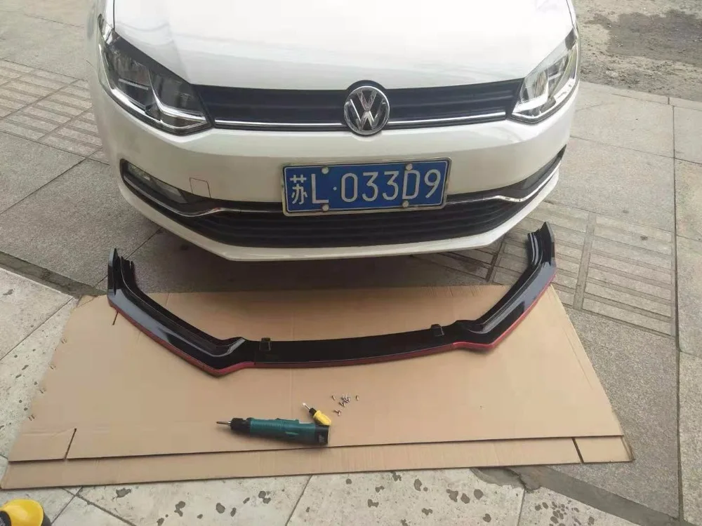 Для volkswagen polo Передний бампер диффузор протектор для 2015-2019 Комплект кузова задний