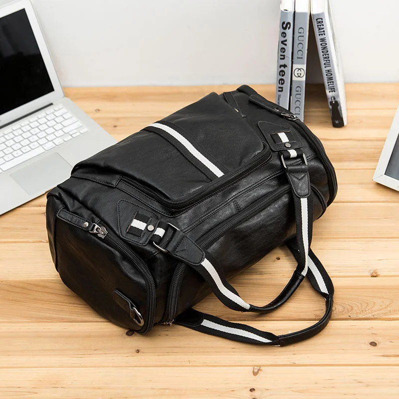 Fitness Gym Bag Travel Handbag for Women Men Large Capacity Stripe Shoulder Training Bags Bolso Sac De Sport Sporttas Sack XA66D | Спорт и