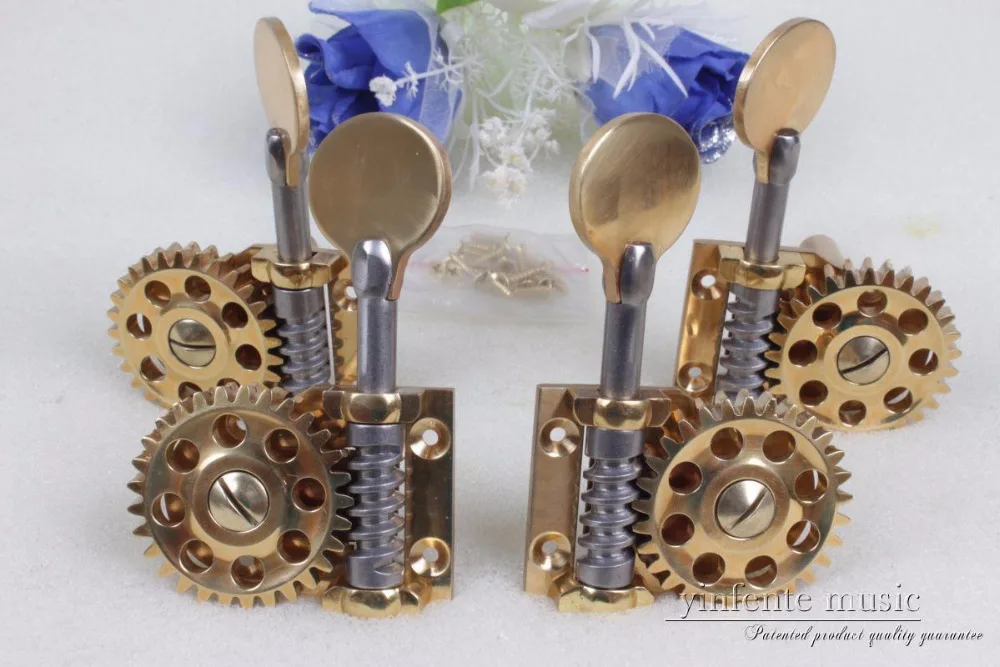 Новый 1 комплект двойные басы высший сорт большое колесо басовый колышок латунь