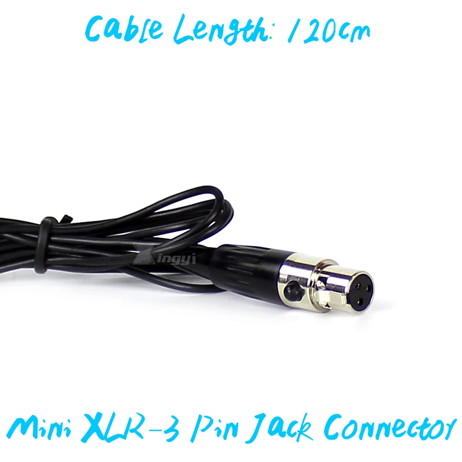 Проводные наушники вкладыши Mini XLR 3 Pin TA3F гарнитура с конденсаторным микрофоном
