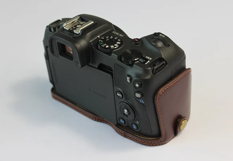 Натуральная Кожа Камера Половина Чехол сумка для Canon EOS RP r-p половина тела крышка оболочки с ремешком батарея открытие