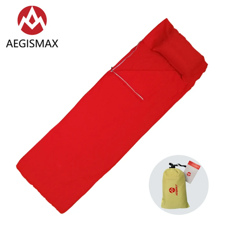 AEGISMAX Открытый Сверхлегкий Кемпинг конверт Тип компактный спальный мешок вкладыш в спальник, который изолирует спальный мешок