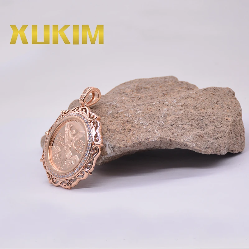 KCP03 Xukim ювелирные изделия мексиканские 50 Pesos оправа для Монеты Кулон на заказ магнит для монет