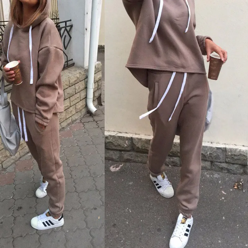 Lurehooker, женские спортивные костюмы, сексуальный спортивный костюм, комплект из 2 предметов, однотонная одежда с капюшоном для йоги, фитнеса, костюм, одежда для тренажерного зала, наборы для бега