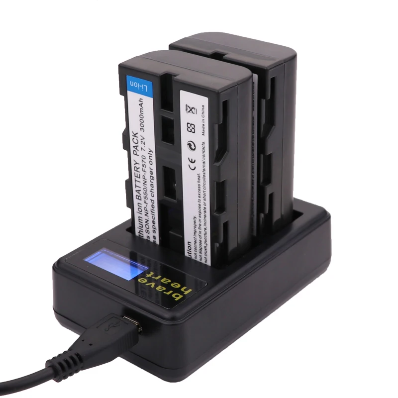 NP F550 2x батареи + F530 F570 Зарядное устройство для Sony CCD SC55 TRV81 DCR TRV210 MVC FD81 F730 F750 Hi