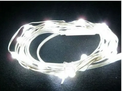 Медный провод светодиодные гирлянды мини светильник 3 м 30Led ультра тонкий Батарея