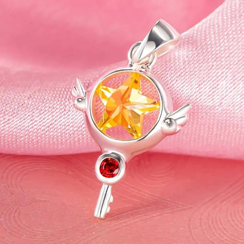 Кард каптор Sakura Star Key Seal Pendant Cardcaptor ожерелье сакуры|Подвески| |
