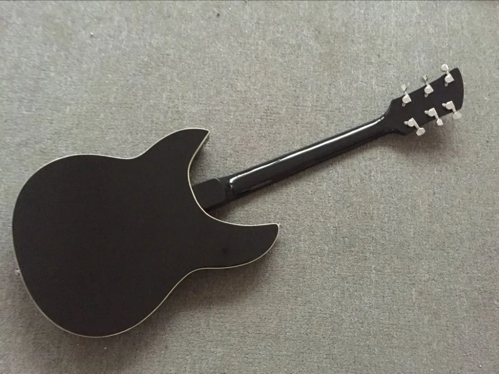 Новая+ завод+ черный Rickenback 360 Электрический Джаз Гитары полу полые Ricken 330 Гитары гриф Ric