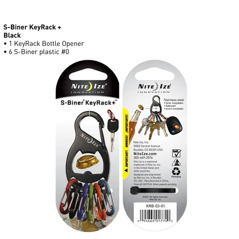 Niteize keychain bottle opener key chain distribution 6 8 buckle at the same time hanging multiple keys | Спорт и развлечения