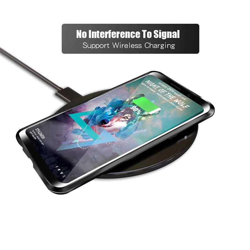 100 шт для Sam sung S7 8 9 Plus Note8 Note 9 чехол с мультимагнитной адсорбцией чехол из закаленного стекла DHL