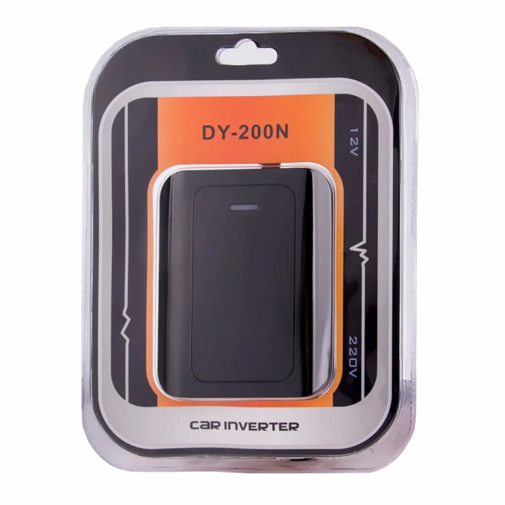 DY 200N 200 Вт DC 12 В к AC 220 автомобиля Мощность инвертор с 500mA USB Порты и разъёмы ЕС/ нам
