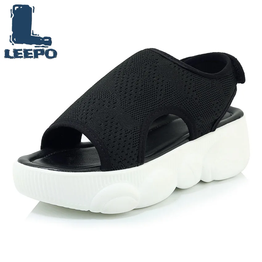 Сандалии женские на платформе удобная Ультралегкая обувь плоской подошве