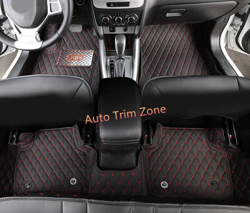 Интерьер черный кожаный коврики и ковры для Suzuki Swift 2013