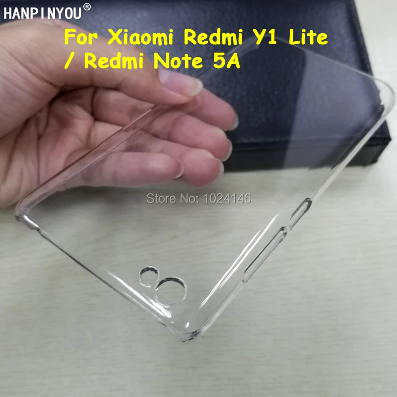 Для Xiaomi Redmi Y1 Lite / Note 5A 5 &quotтонкий кристально прозрачный жесткий чехол из