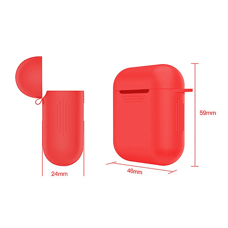 Мягкий силиконовый чехол для наушников Air Pods противоударный защитный чехол для наушников водонепроницаемый для Iphone 7 8 Гарнитура