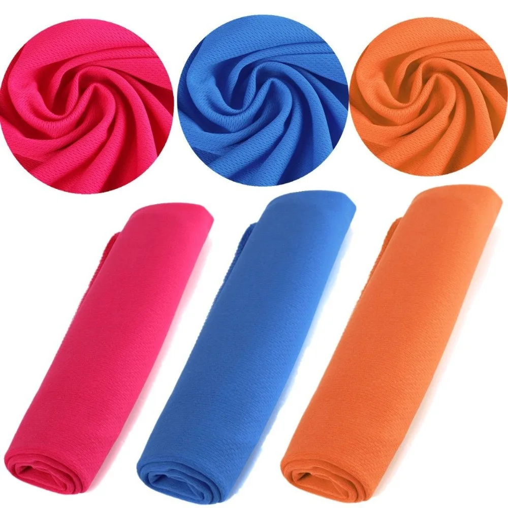 Спортивное охлаждающее полотенце летнее из ПВА быстросохнущее 30*80 см для мужчин