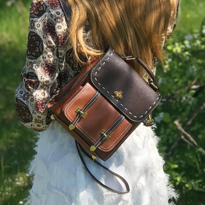 2019 New Fashion Vintage Backpacks Women Classic Schoolbag for Girls School Bag PU Leather High Quality College Backpack | Багаж и сумки