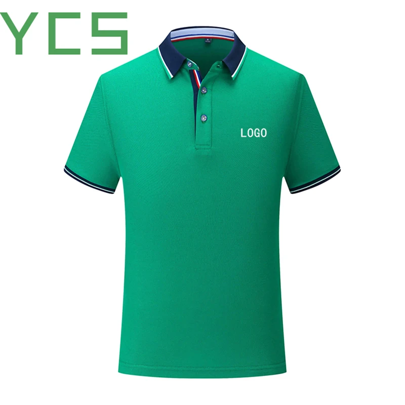 Рубашка поло YCS Store мужская с вышивкой/цифровым/шелковым принтом и вашим