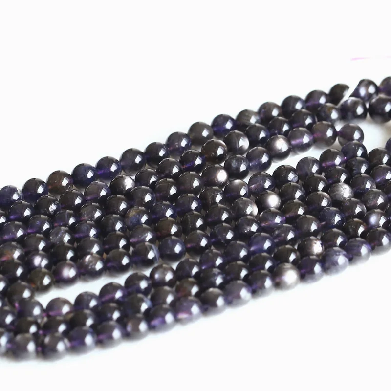 Оптовая продажа натуральных темно синих звезд Iolite рысь камень дихроит вспышка