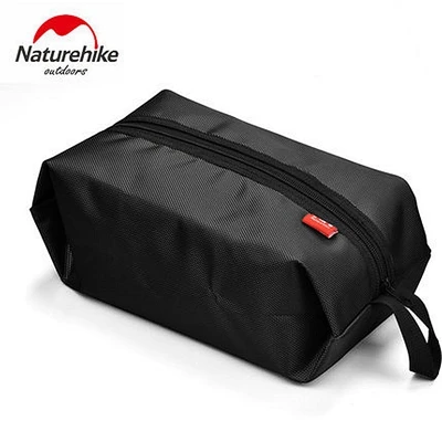 Black NatureHike дорожная сумка для стирки, сумка для обуви, косметичка для хранения, органайзер, наборы для путешествий, водонепроницаемый, портативный, для улицы - Цвет: Black