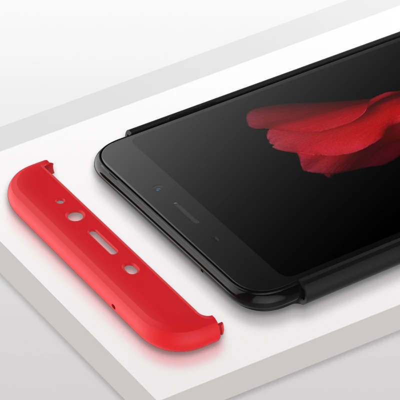 Luxury for Meizu M6 Note Case 360 Full Cover 3 in 1 Detachable Back M6Note Hard PC Cases Matte 5.5 |