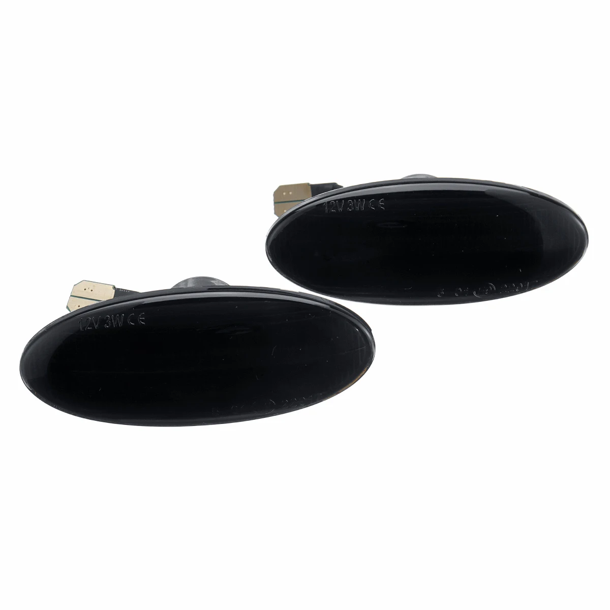 Боковой фонарь-повторитель 12V 18LED Боковой габаритный фонарь светильник s сигнала поворота светильник Панель лампа для NISSAN Micra куб Note Qashqai J10 X-Trail - Испускаемый цвет: BLACK