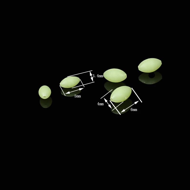 Simpleyi 100 шт./лот Рыбалка бисер овальная форма море светящаяся мягкая Рыболовная